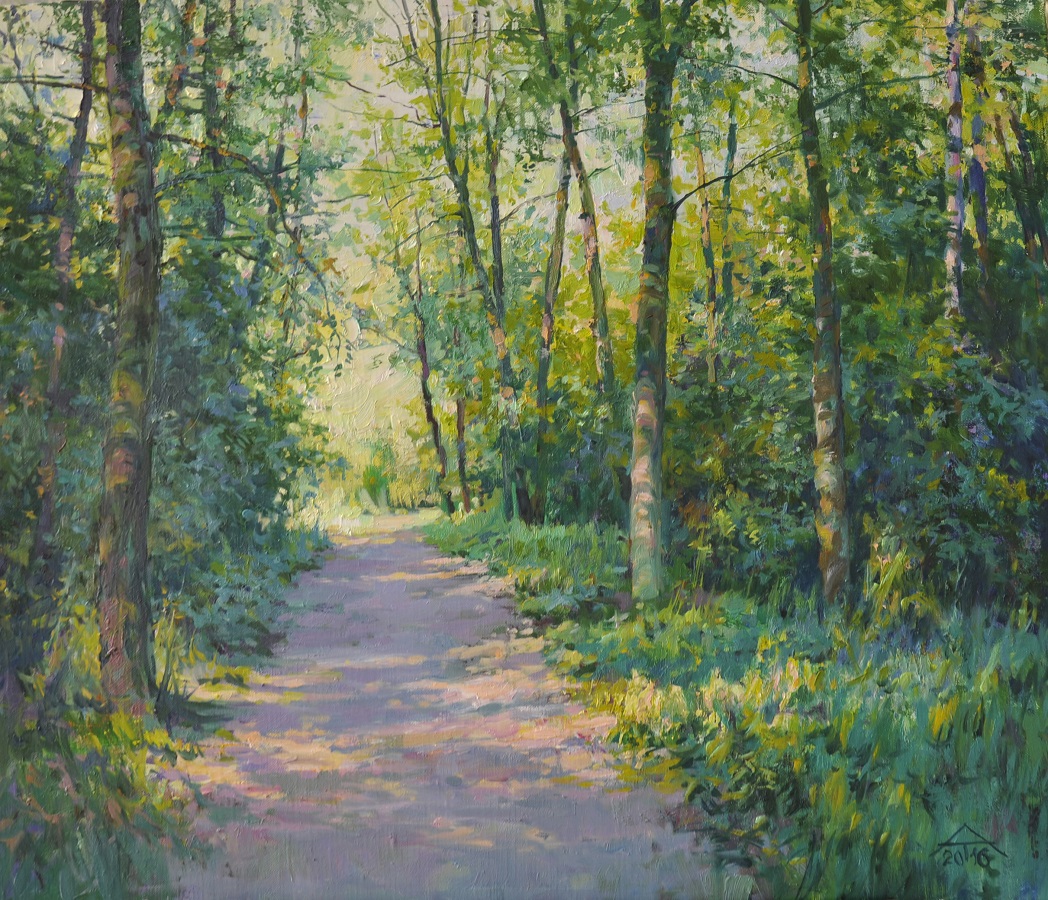 Path in the old park, 2016, oil on canvas, 60x70cm..JPG