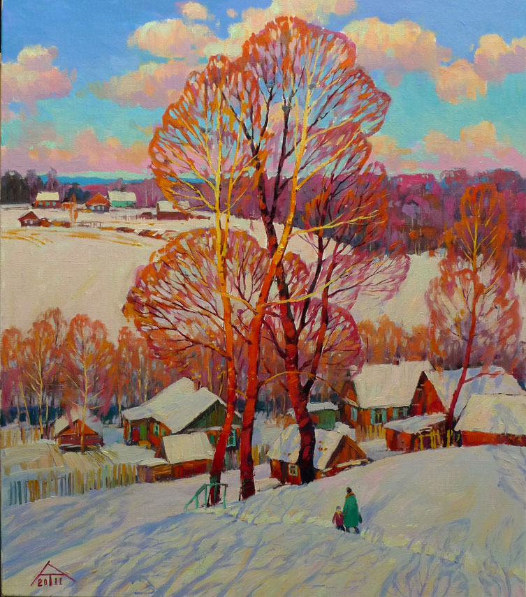 Snow-covered distance, 2010., Oil on canvas, 65x55