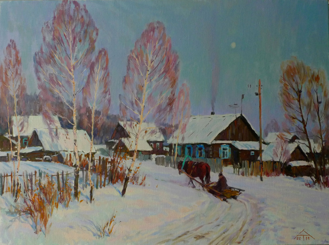 Winter sketch, 2011., Oil on canvas, 60x80