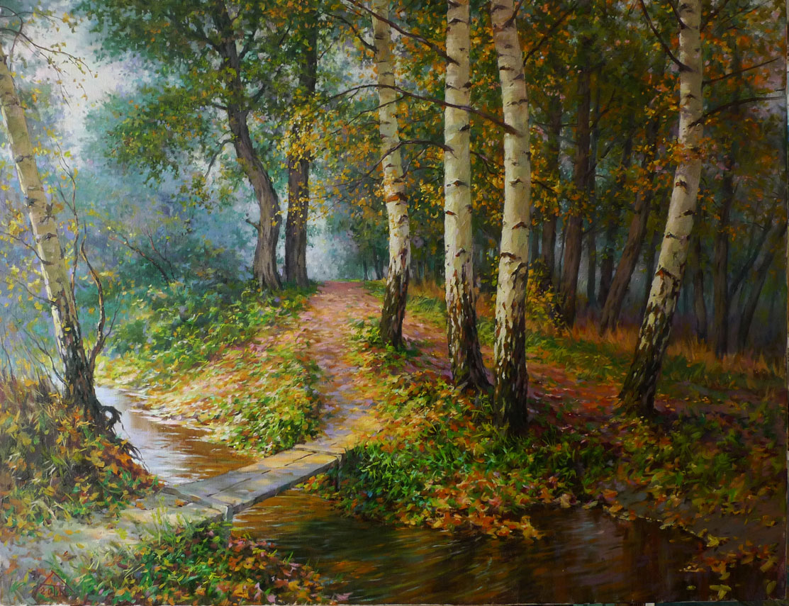 Forest Stream, 2011., Oil on canvas, 110x130