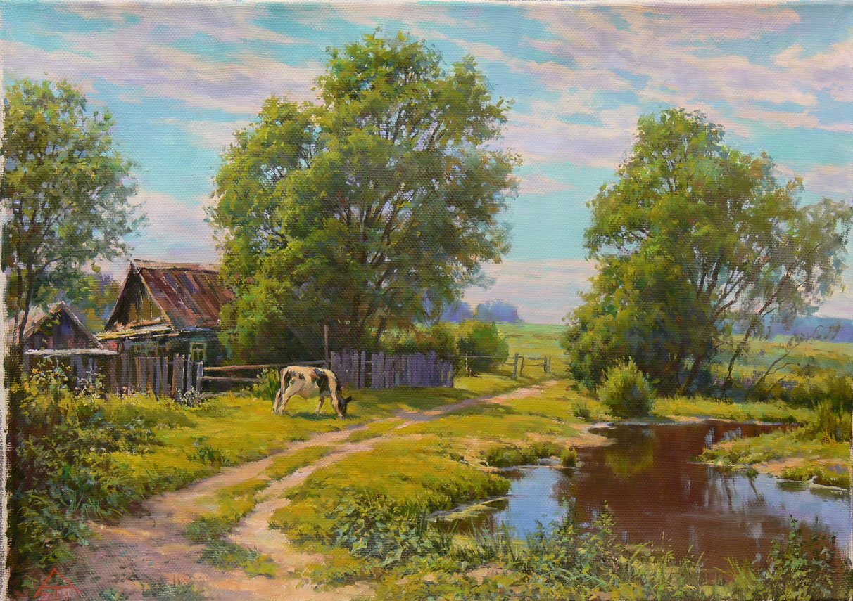 The Village at noon, 2011., Oil on canvas, 50x70