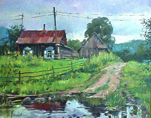 Rainy Day, 2004., Oil on canvas, 43x50