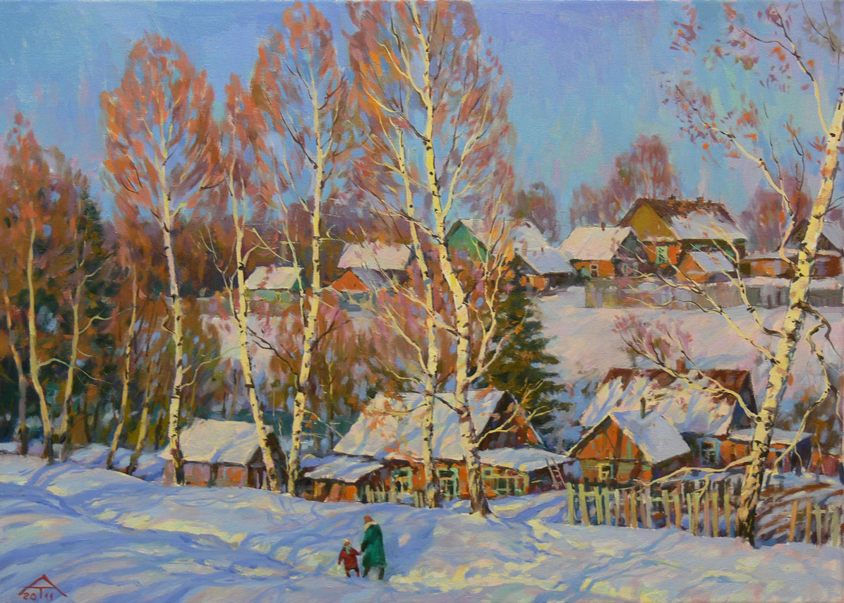 Winter motive, 2011., Oil on canvas, 50x70