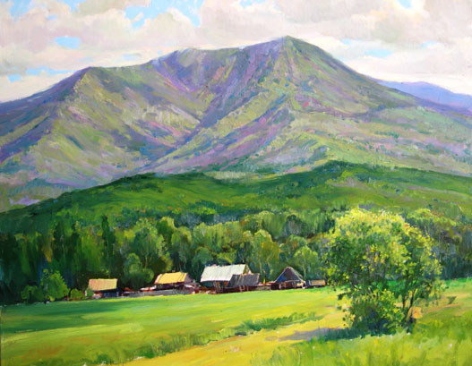 Summer in Anisimovke, 2003., Oil on canvas, 5778