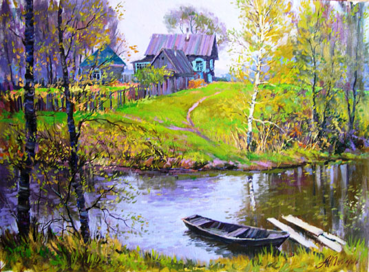 At the river 2009g.h.m.53x73